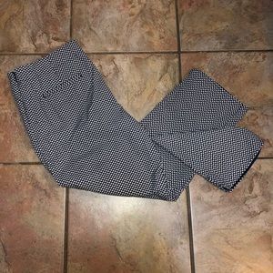 Talbots Heritage Stretch Geometric Pattern Pants